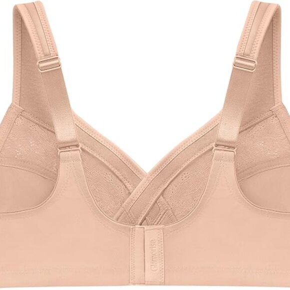 **Glamorise** Women's Full Figure Wirefree Minimizer Support Bra NWOT 40D - Picture 4 of 6